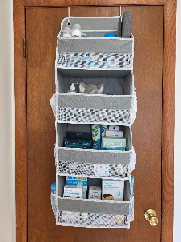 This is the Yecaye Over-the-Door Organizer. 